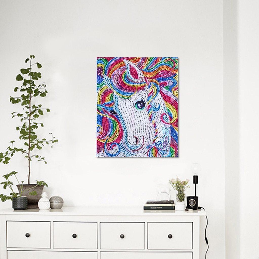 Buntes Pferd - Spezial Diamond Painting - Diamond Painting
