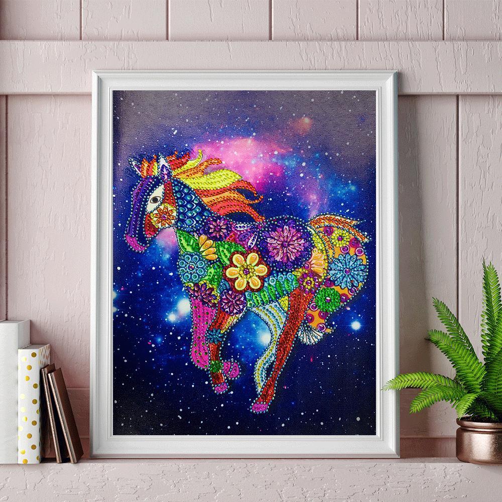 Buntes Pferd - Spezial Diamond Painting - Diamond Painting