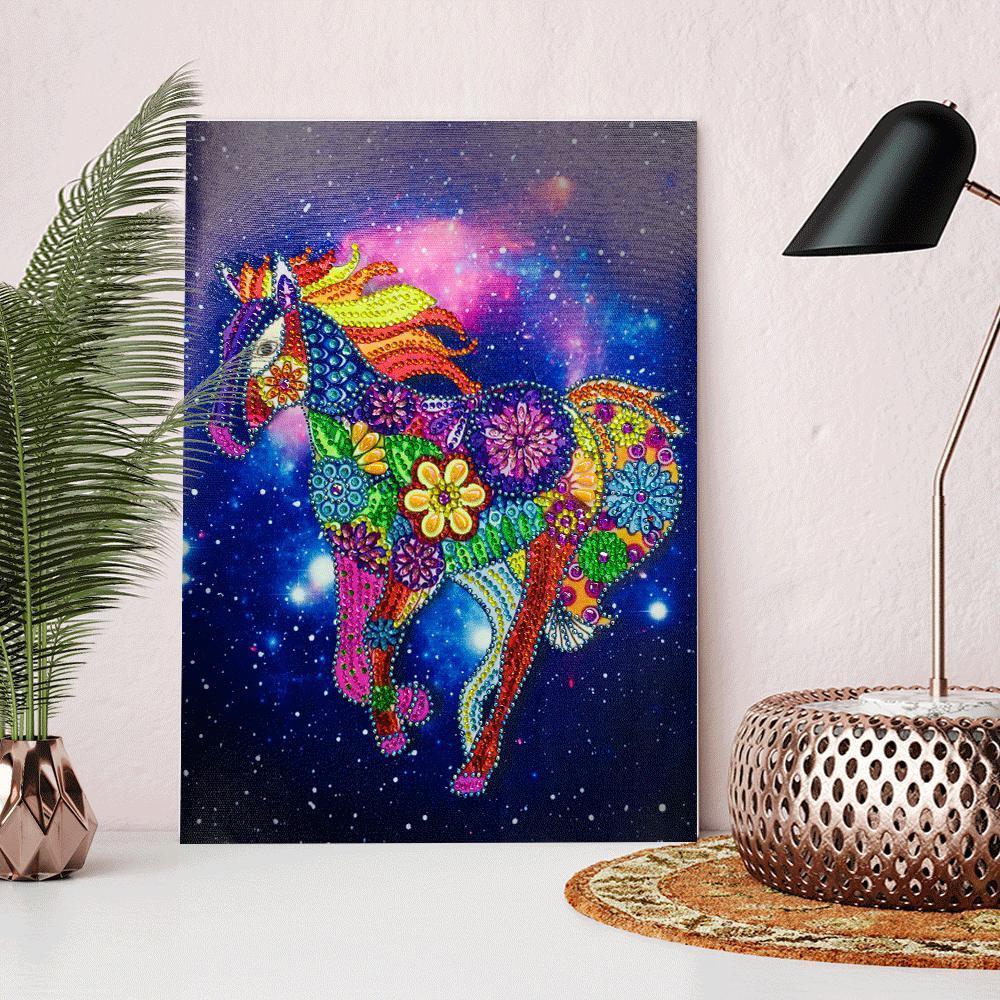 Buntes Pferd - Spezial Diamond Painting - Diamond Painting