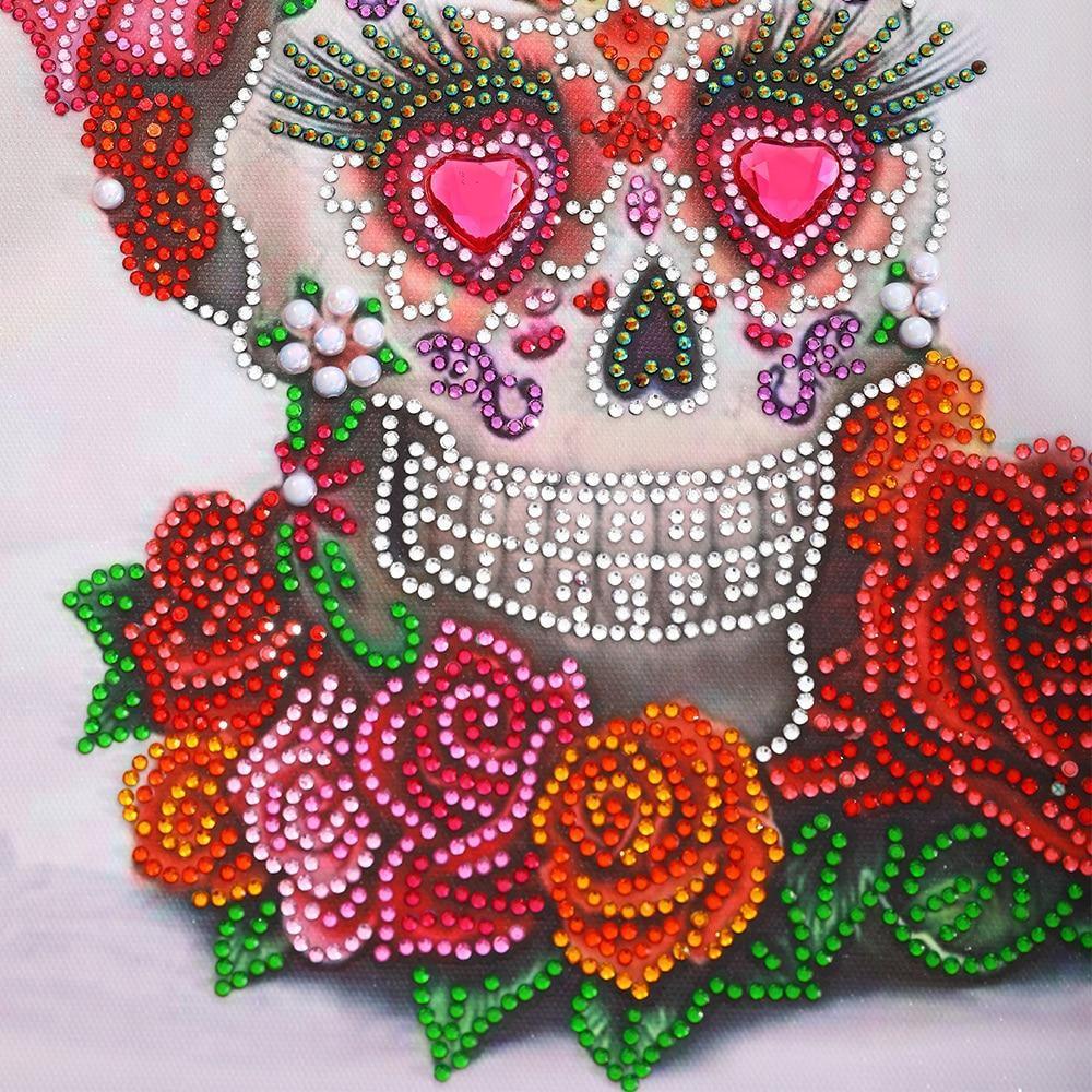 Totenkopf Diamond Painting - Spezial Diamant Malerei - Diamond Painting