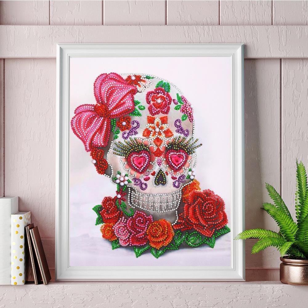 Totenkopf Diamond Painting - Spezial Diamant Malerei - Diamond Painting