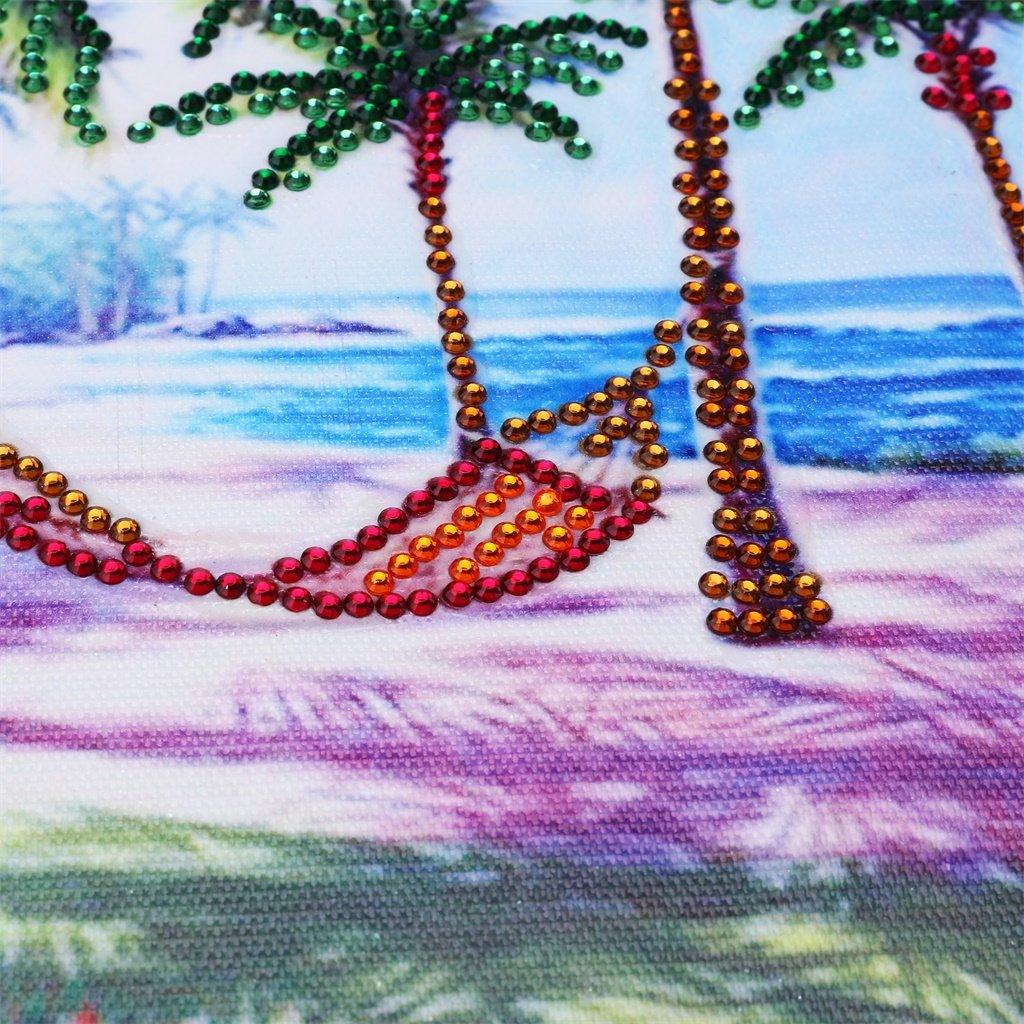 Coconut Tree Hängematte Beach Spezial Diamond Painting - Diamond Painting