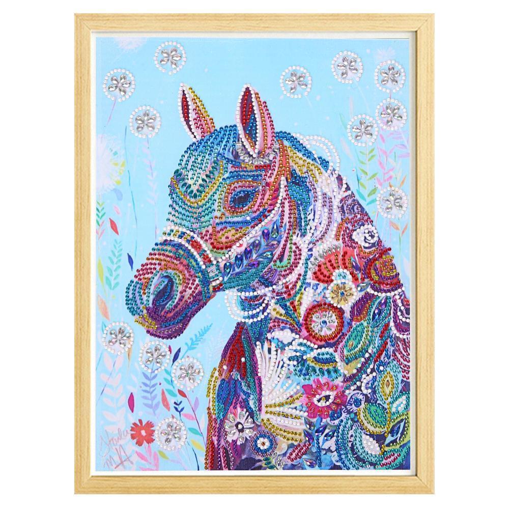 Buntes Pferd - Spezial Diamond Painting - Diamond Painting