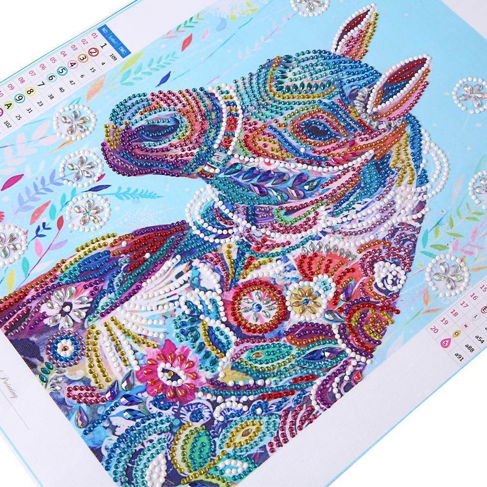 Buntes Pferd - Spezial Diamond Painting - Diamond Painting