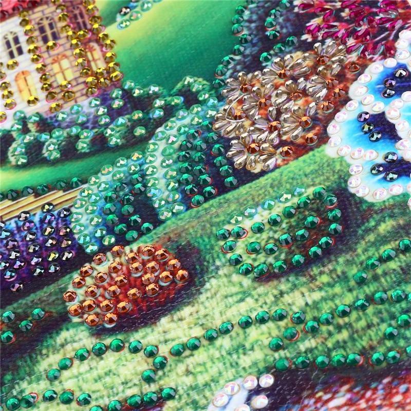 Prächtiges Schloss - Spezial Diamond Painting - Diamond Painting