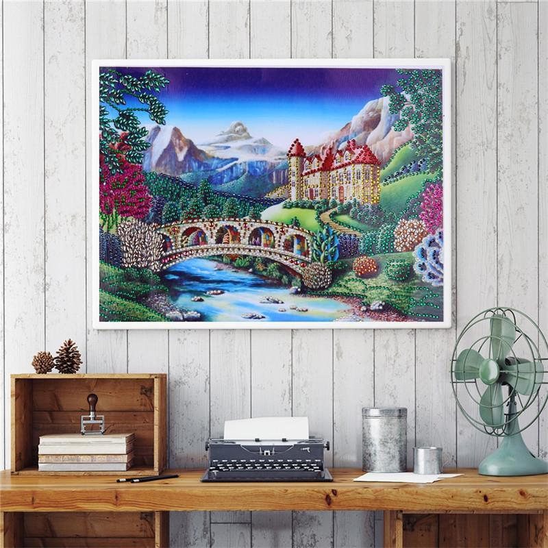 Prächtiges Schloss - Spezial Diamond Painting - Diamond Painting