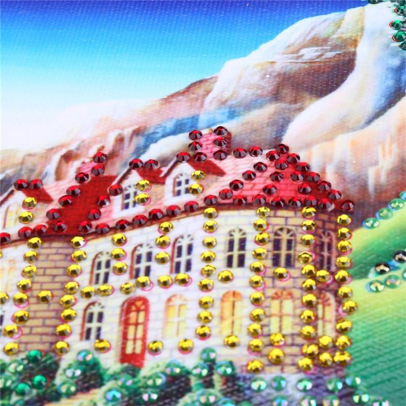 Prächtiges Schloss - Spezial Diamond Painting - Diamond Painting