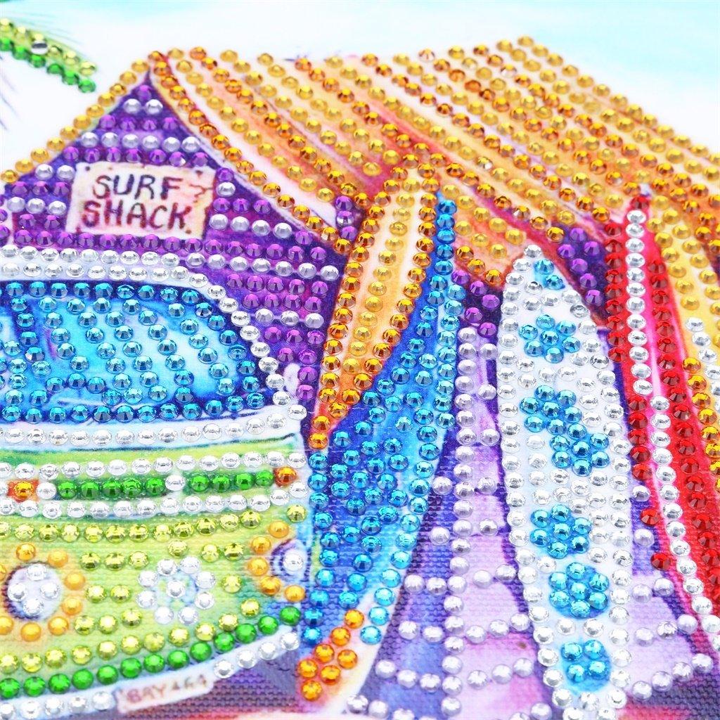 Hütte am Strand - Spezial Diamond Painting - Diamond Painting