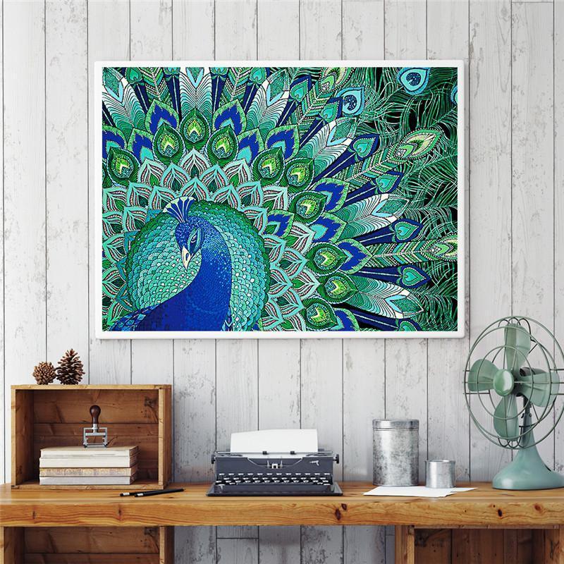 Pfau - Spezial Diamond Painting - Diamond Painting