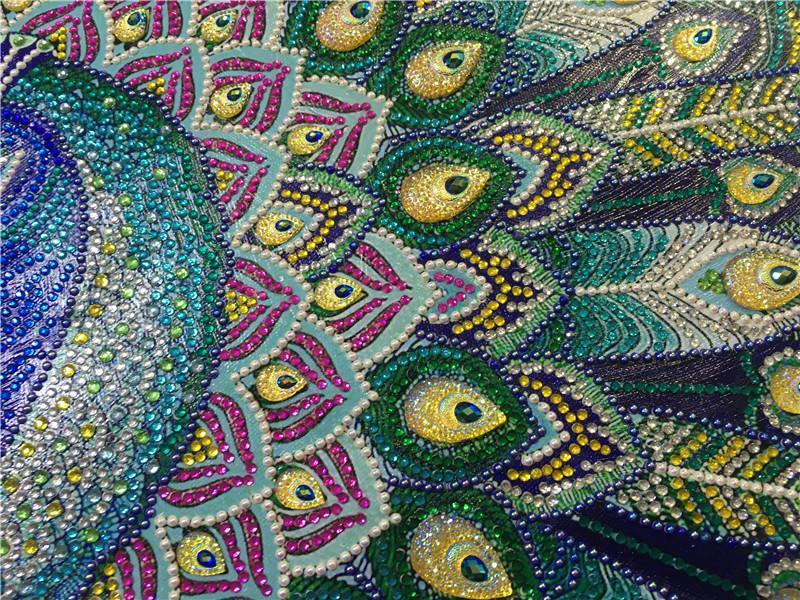 Pfau - Spezial Diamond Painting - Diamond Painting