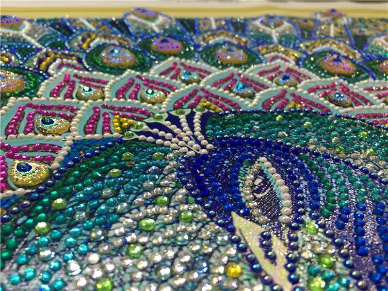 Pfau - Spezial Diamond Painting - Diamond Painting