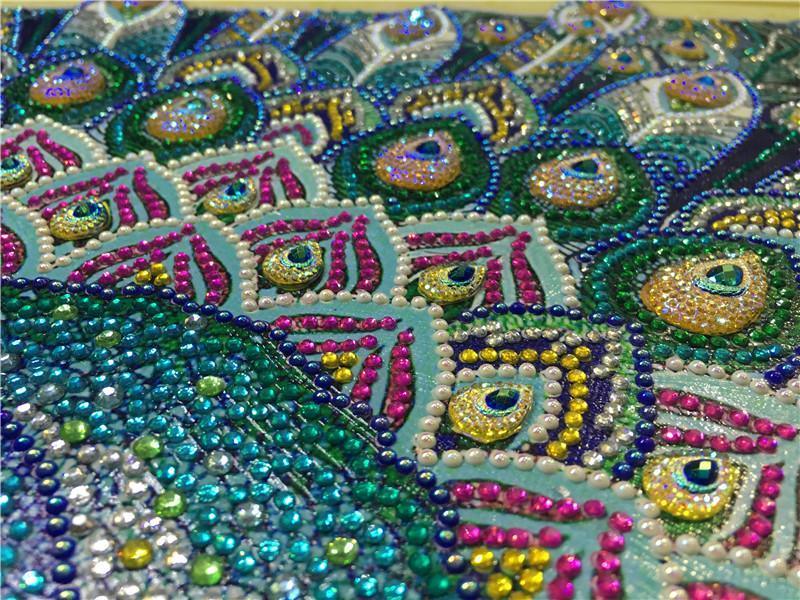 Pfau - Spezial Diamond Painting - Diamond Painting