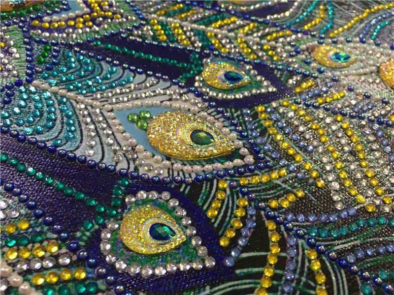 Pfau - Spezial Diamond Painting - Diamond Painting