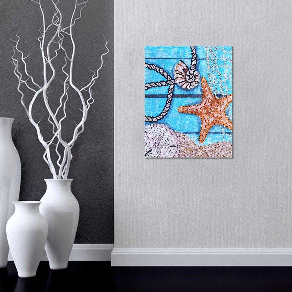 Seestern Muschel - Spezial Diamond Painting - Diamond Painting