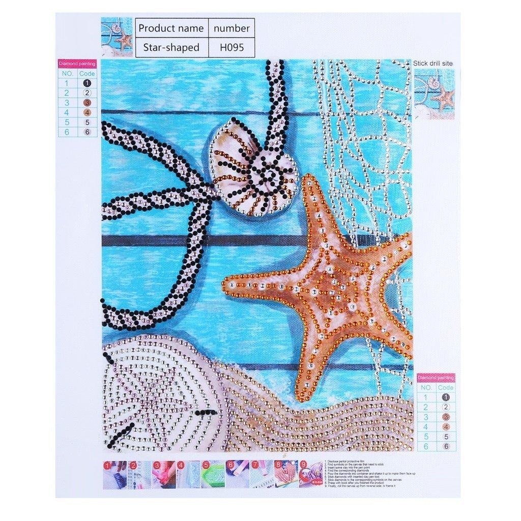 Seestern Muschel - Spezial Diamond Painting - Diamond Painting