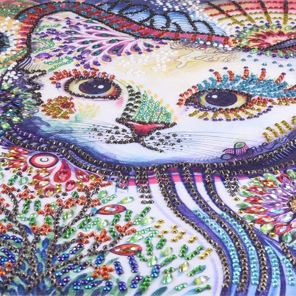 Weiße Katze - Spezial Diamond Painting - Diamond Painting