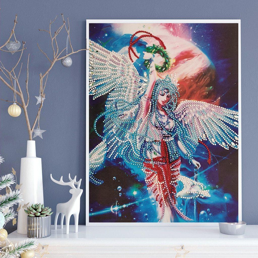 Schönes Engelsmädchen - Spezial DIamond Painting - Diamond Painting