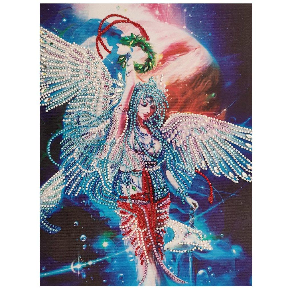 Schönes Engelsmädchen - Spezial DIamond Painting - Diamond Painting