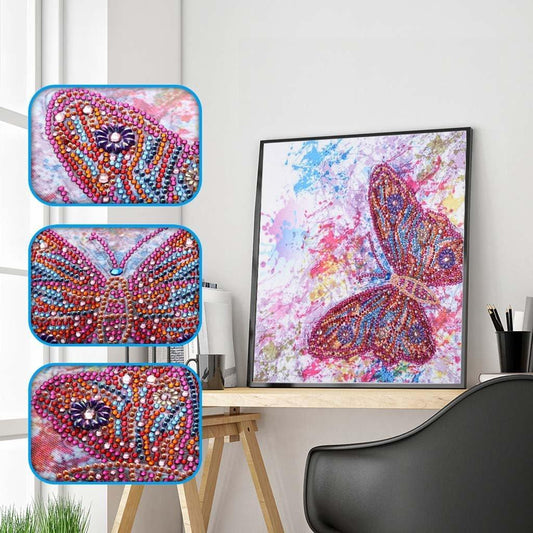 Bunter Schmetterling - Spezial Diamond Painting - Diamond Painting