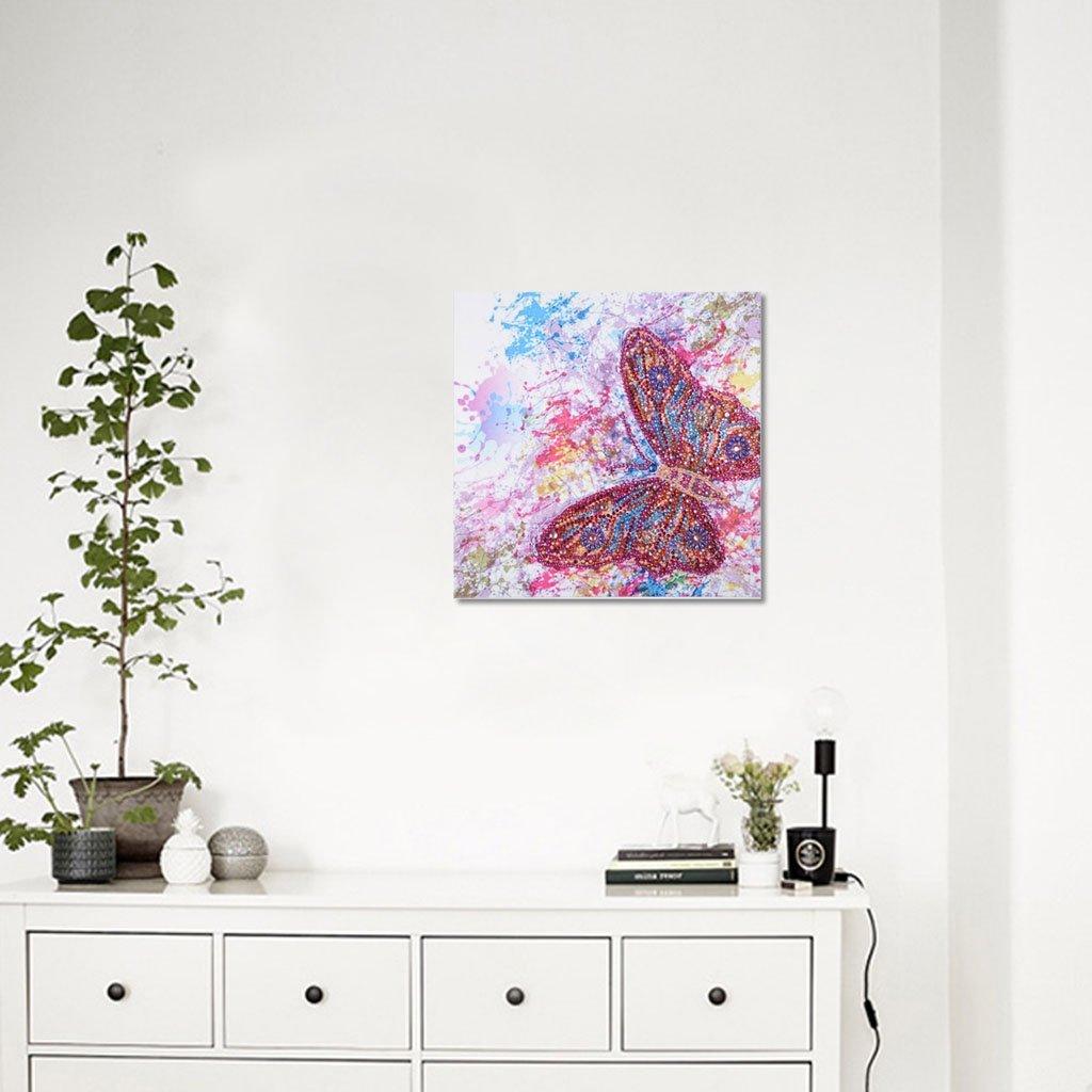 Bunter Schmetterling - Spezial Diamond Painting - Diamond Painting