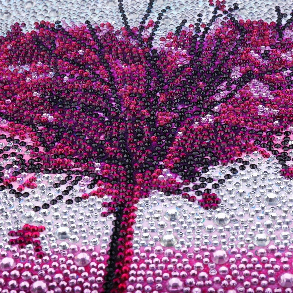 Lila Liebes herz baum - Spezial Diamond Painting - Diamond Painting