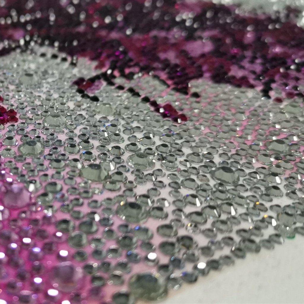 Lila Liebes herz baum - Spezial Diamond Painting - Diamond Painting