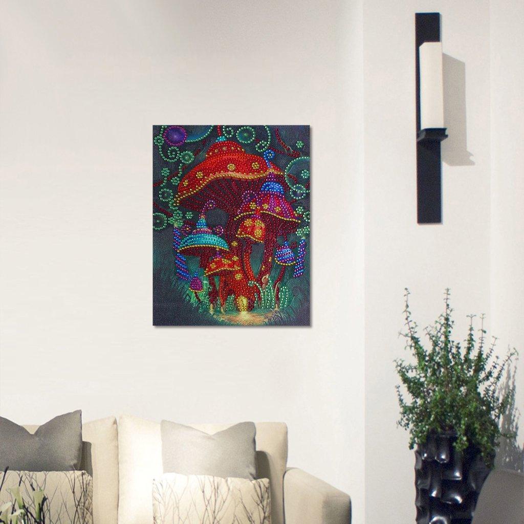Basteln mit roten Pilzen - Spezial Diamond Painting - Diamond Painting