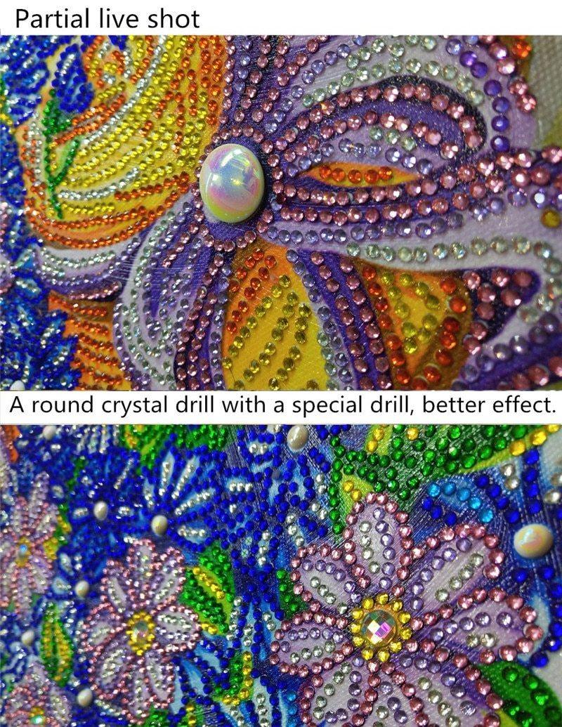 Blumen korb - Spezial Diamond Painting - Diamond Painting