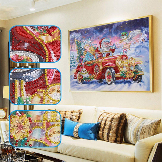 Weihnachtsauto - Spezielle diamond painting - Diamond Painting