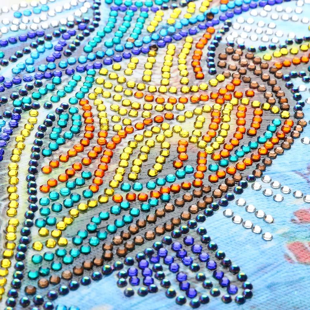 Schildkröte in der Meereslandschaft - Spezial Diamond Painting - Diamond Painting