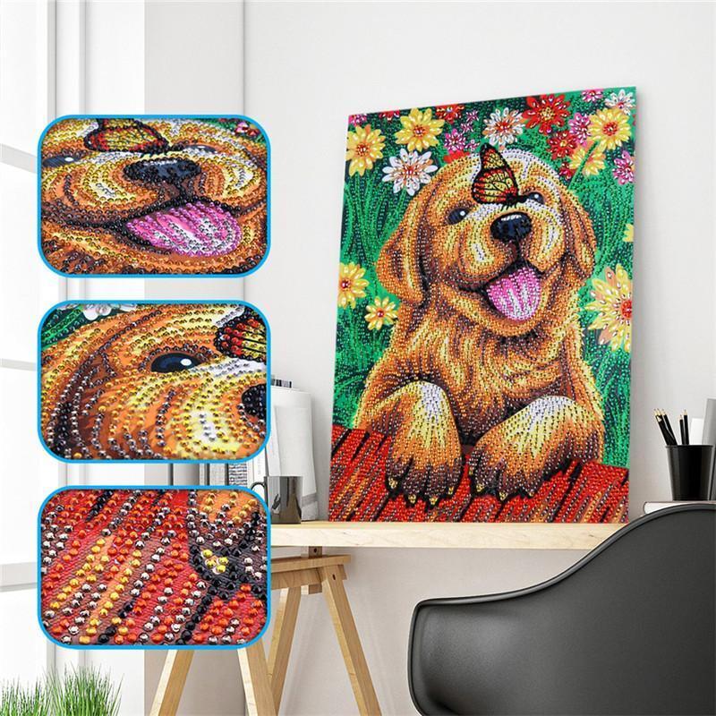 Entzückender Welpen Blep - Spezial Diamond Painting - Diamond Painting