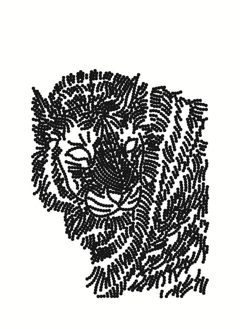 Wunderschöner wilder Tiger - Spezial Diamond Painting - Diamond Painting