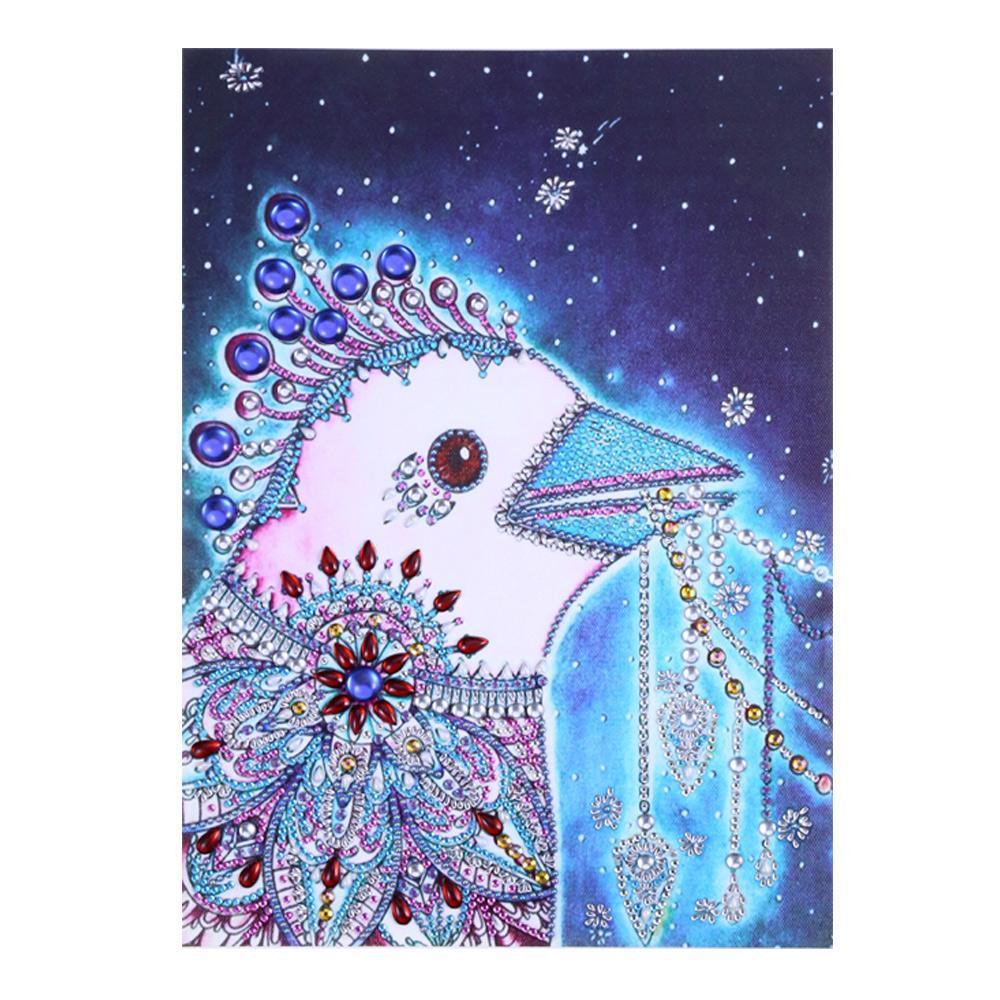 Juwelenbesetzter Vogel - Spezial Diamond Painting - Diamond Painting