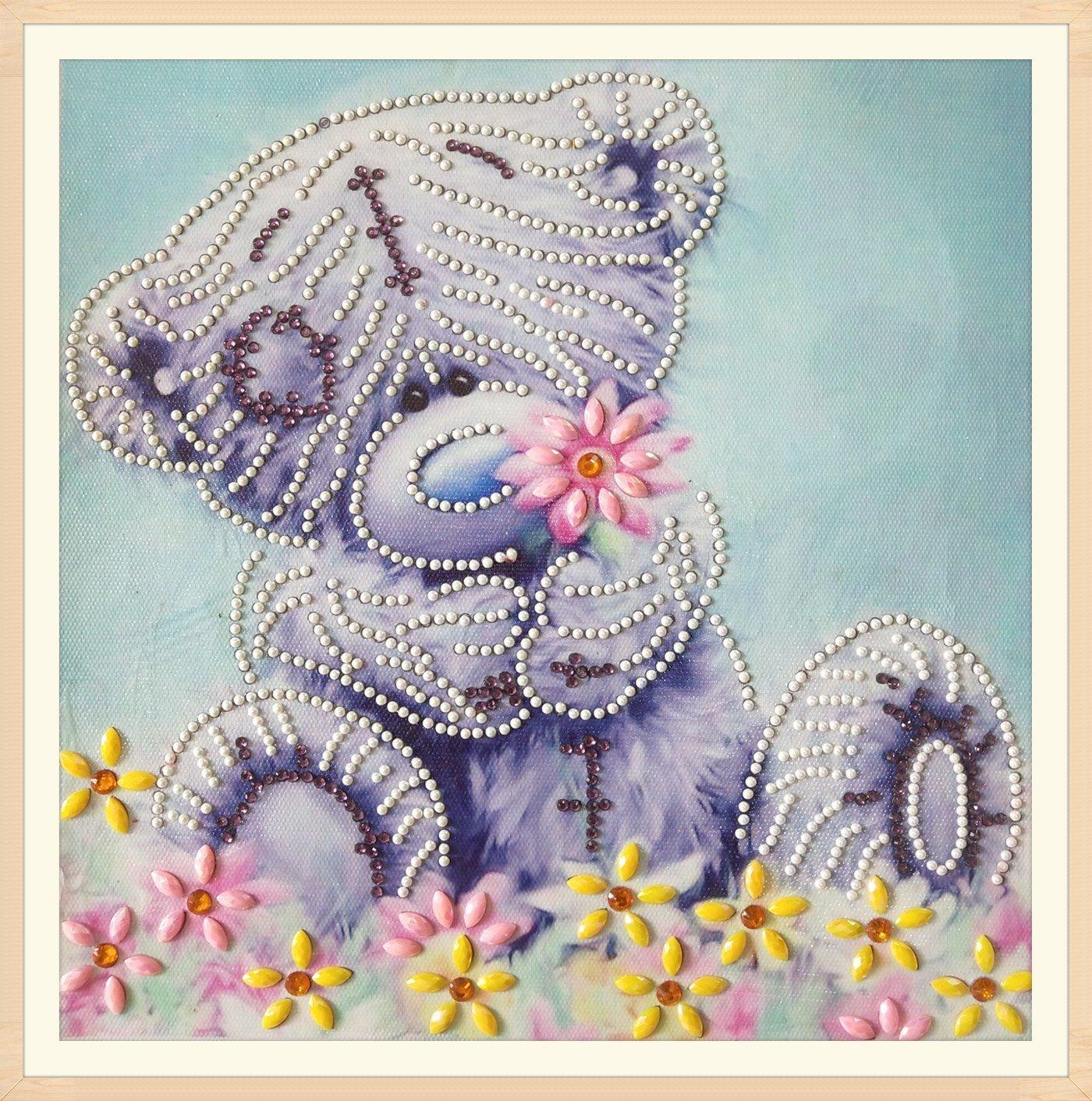 Ein Allein-Teddybär - Spezial Diamond Painting - Diamond Painting