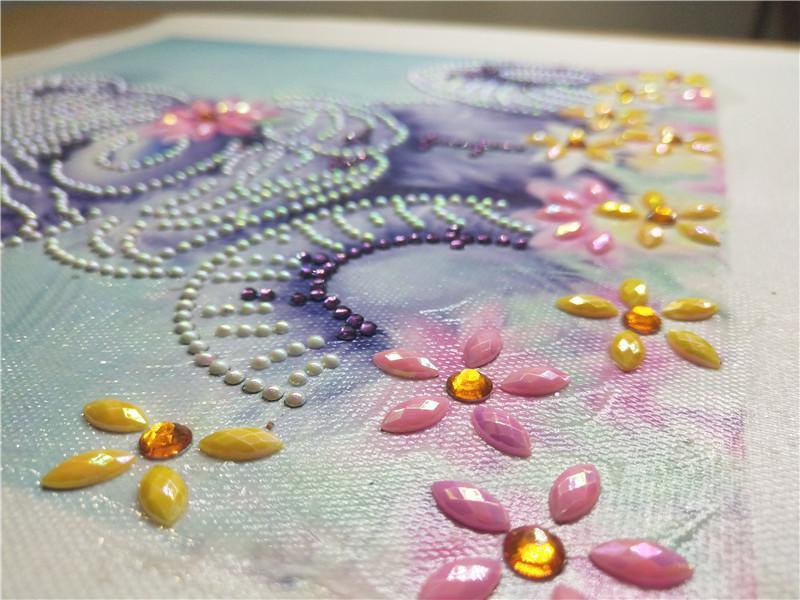 Ein Allein-Teddybär - Spezial Diamond Painting - Diamond Painting