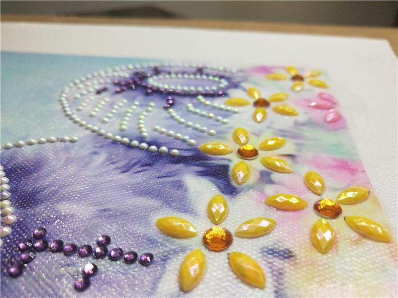 Ein Allein-Teddybär - Spezial Diamond Painting - Diamond Painting