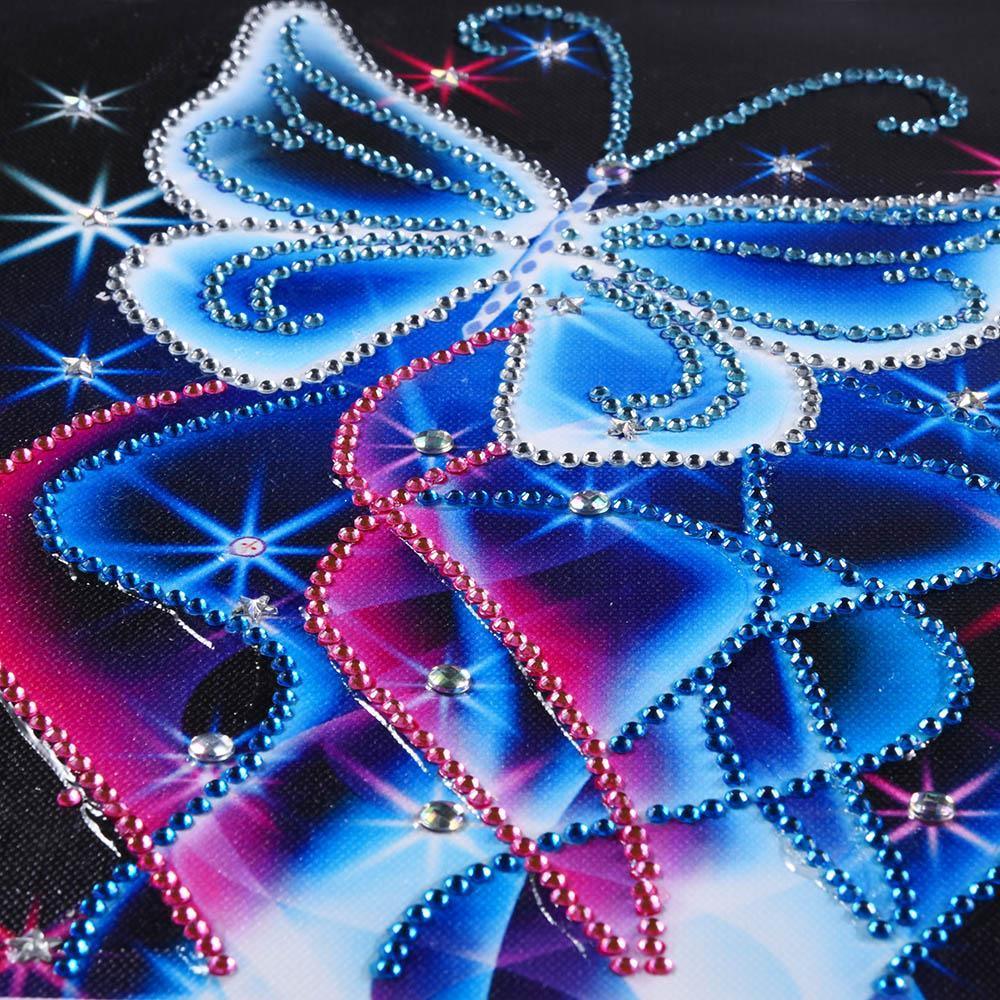 Neon Schmetterlingskristall - Spezial Diamond Painting - Diamond Painting