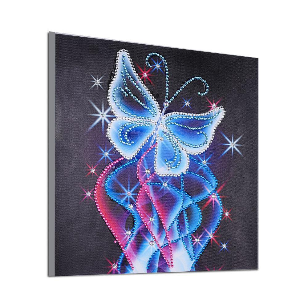 Neon Schmetterlingskristall - Spezial Diamond Painting - Diamond Painting