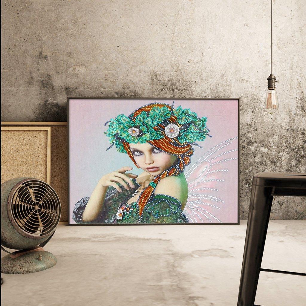 Prinzessin von Grün - Spezial Diamond Painting - Diamond Painting