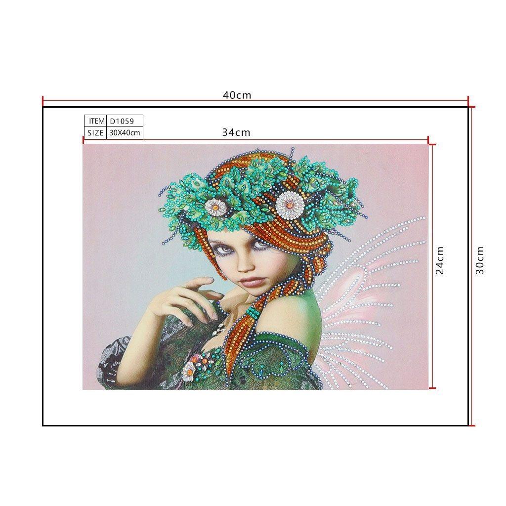 Prinzessin von Grün - Spezial Diamond Painting - Diamond Painting