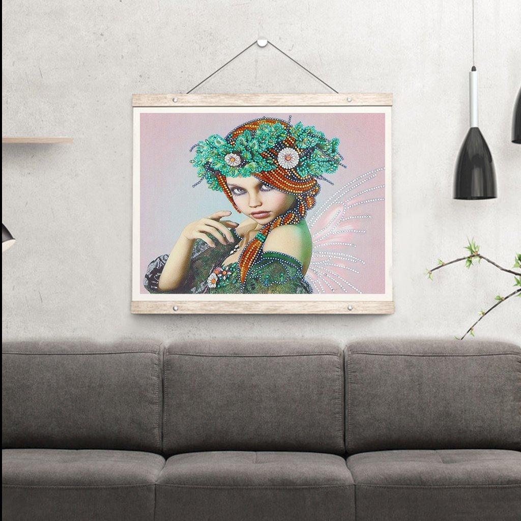Prinzessin von Grün - Spezial Diamond Painting - Diamond Painting