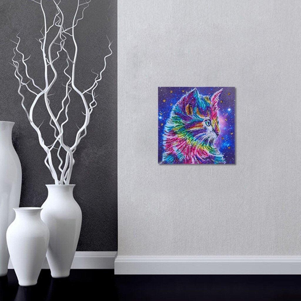Entzückende Katze - Spezial Diamond Painting - Diamond Painting