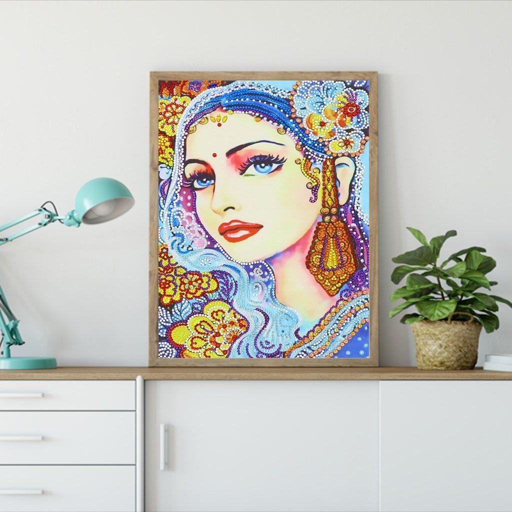 Schönheit des Mädchens - Spezial Diamond Painting - Diamond Painting
