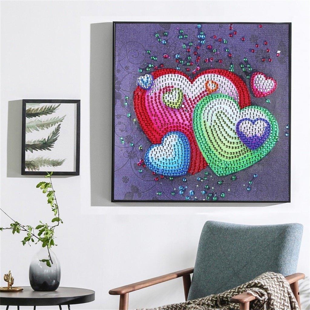 Kleine Farbherzen - Spezial Diamond Painting - Diamond Painting