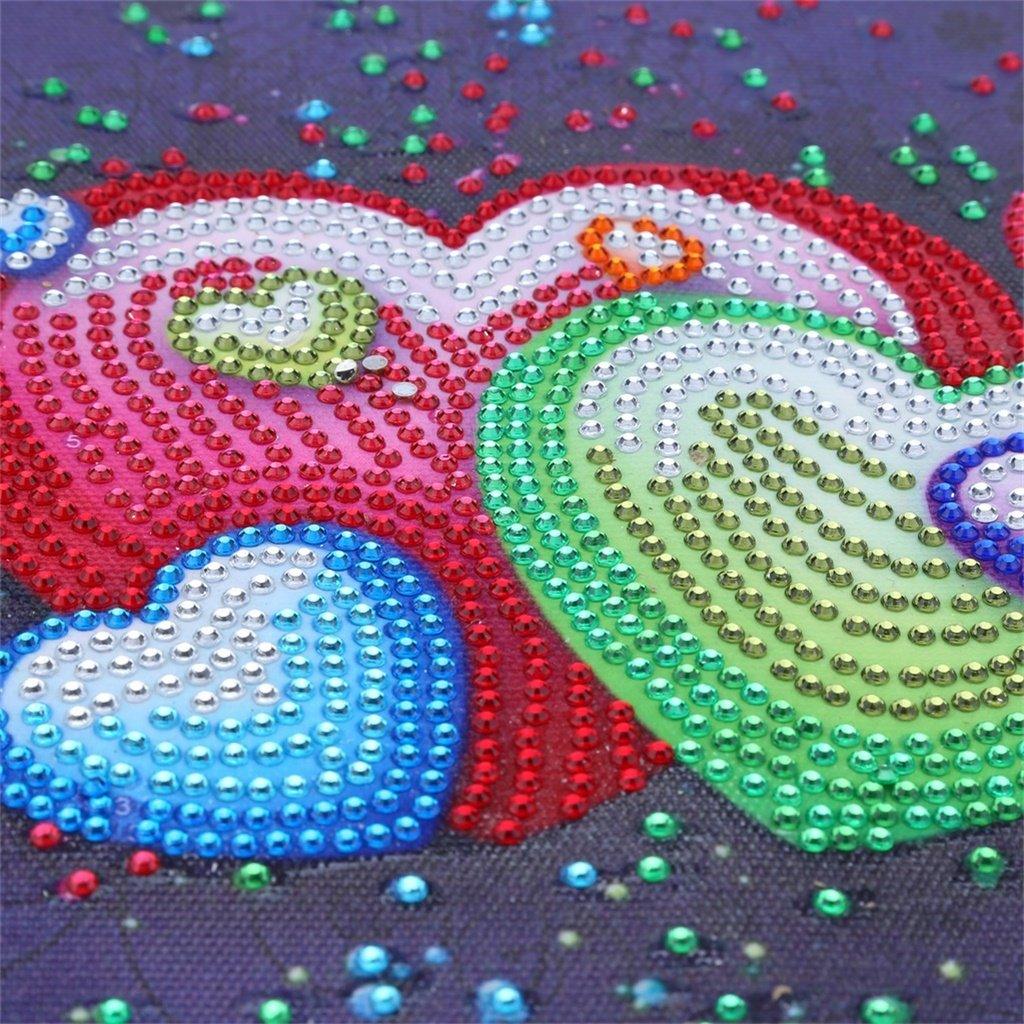 Kleine Farbherzen - Spezial Diamond Painting - Diamond Painting