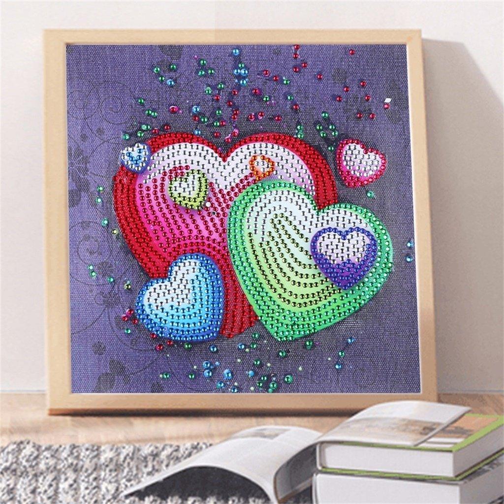 Kleine Farbherzen - Spezial Diamond Painting - Diamond Painting