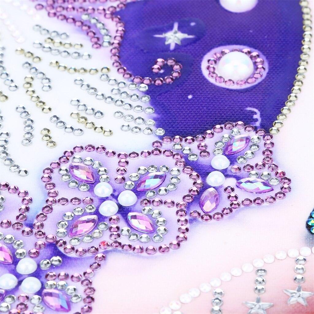 Katze am Mond - Spezial Diamond Painting - Diamond Painting