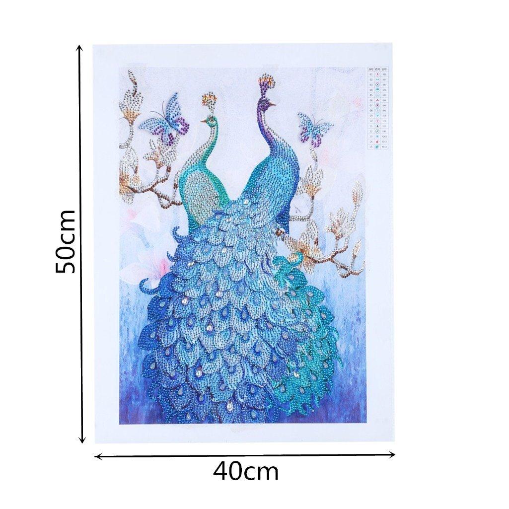Schönes Pfauenpaar - Spezial Diamond Painting - Diamond Painting