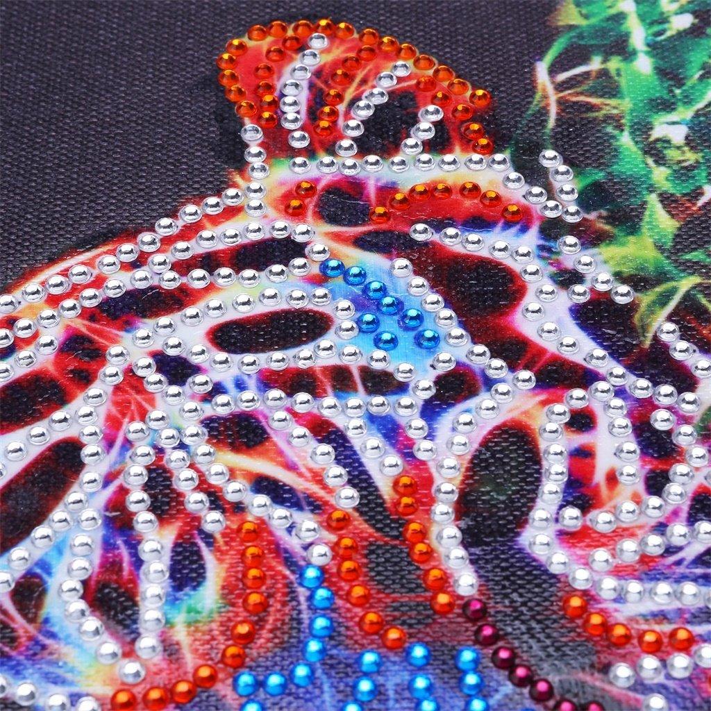 Bunter schlafender Tiger - Spezial Diamond Painting - Diamond Painting