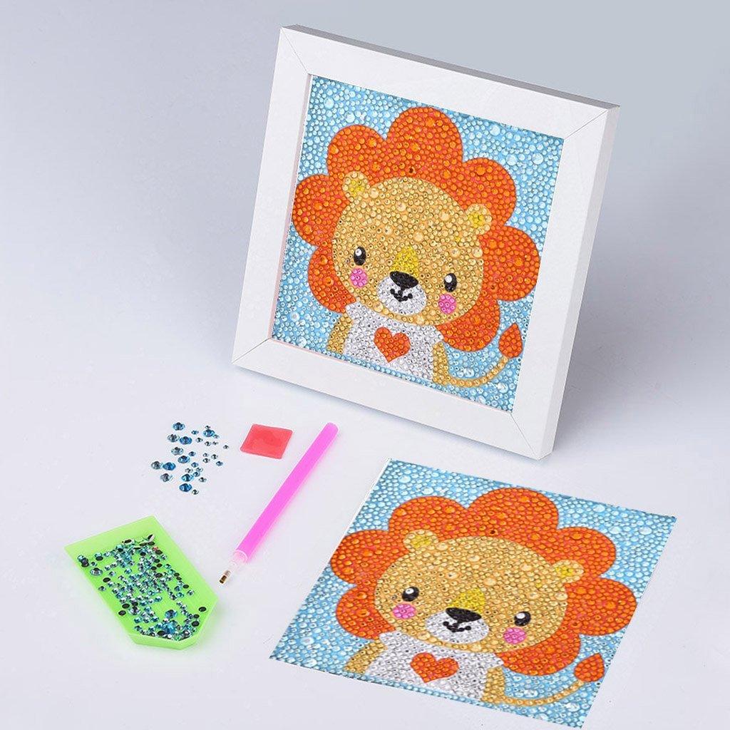Süßer kleiner Löwe - Spezial Diamond Painting - Diamond Painting
